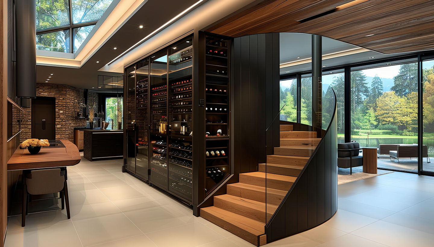 A wine cellar in a home could be considered an unusual or uncommon home feature that may be helpful to know how to inspect